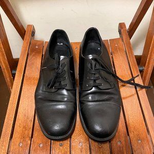 Prada Men's Black Leather Business Shoes